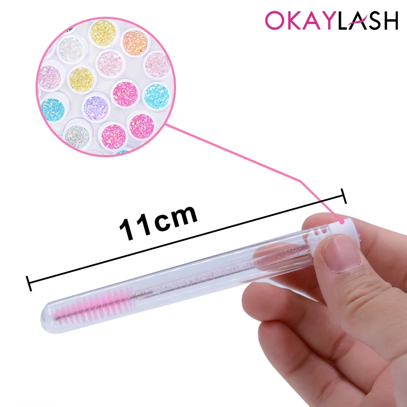 50 шт./лот многоразовая тушь для ресниц палочка трубка оптовая продажа накладные