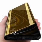 Чехол-книжка для xiaomi mi poco m3 pro, зеркальный, с подставкой