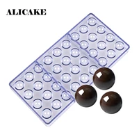 36 cavity half ball chocolate mold polycarbonate bar mold bakery tools pastry baking tools plastic chocolat moule