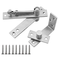 for door pivot hinge shaft 360 degree rotation easy install universal with screws home silver tone stainless steel cabinet