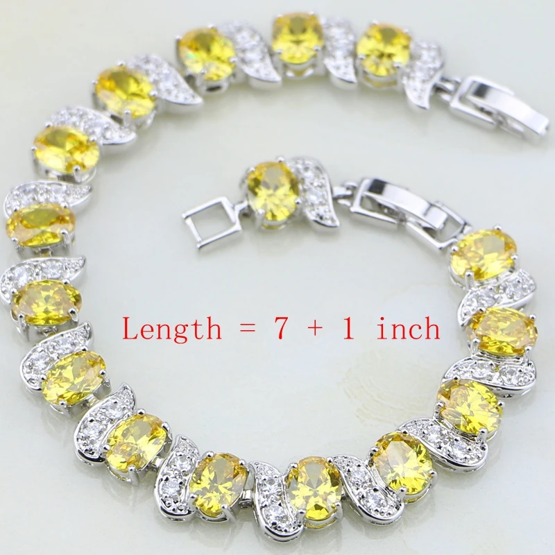 Модные желто белые австралийские кристаллы 4 шт 925 серебряные ювелирные наборы