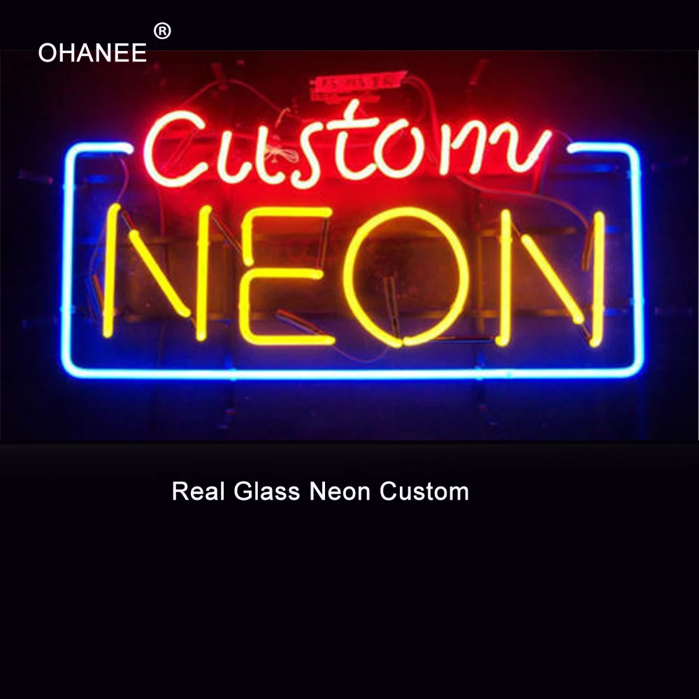 Изготовленный На Заказ неоновый светильник Настоящее неоновое стекло трубка