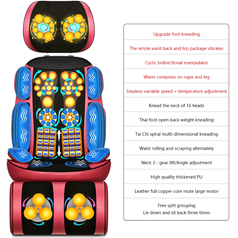 Preço Casa 220 V Pescoço Massageador Pescoço Ombro Cintura Costas Casa Almofada Elétrica Multifuncional Almofada Cadeira Almofada J2210