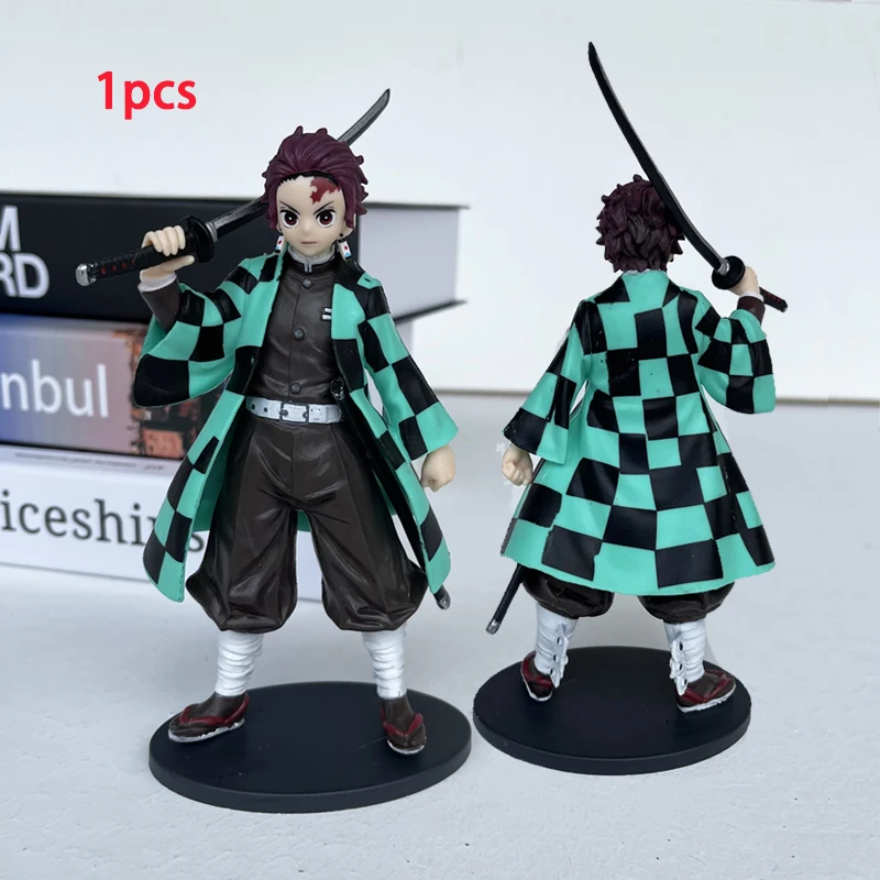 

Anime PVC Demon Slayer Figure Kamado Tanjirou Nezuko Action Figures Model Toys Zenitsu Figurine Inosuke Kimetsu No Yaiba Figura