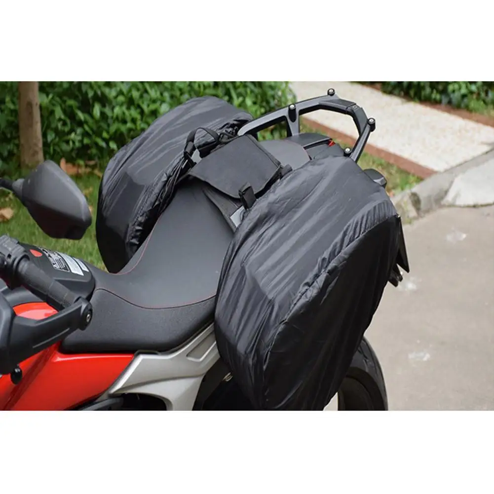 Motorcycle Side Bag Saddle Locomotive Bilateral Helmet Carbon Fiber Multi-Function Travel Riding For |