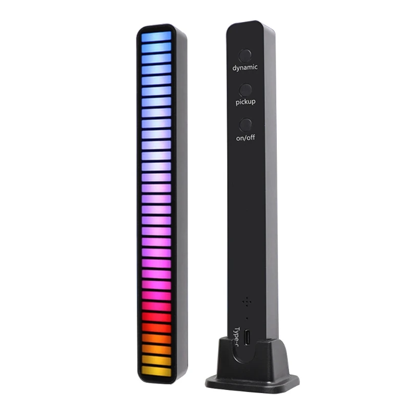 85WD LED Car Atmosphere Light Charging Voice Control Decoration Accessories with Multi Mode Display for Desktop Home | Компьютеры и