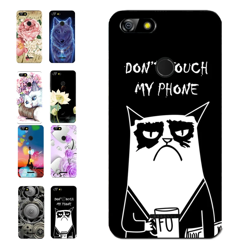 For BQ 5500L ADVANCE Floral Sleepy Darling Baby Cat Animal Case BQ-5500L SPARTAK EDITION Back Cover Bag TPU Cases | Мобильные