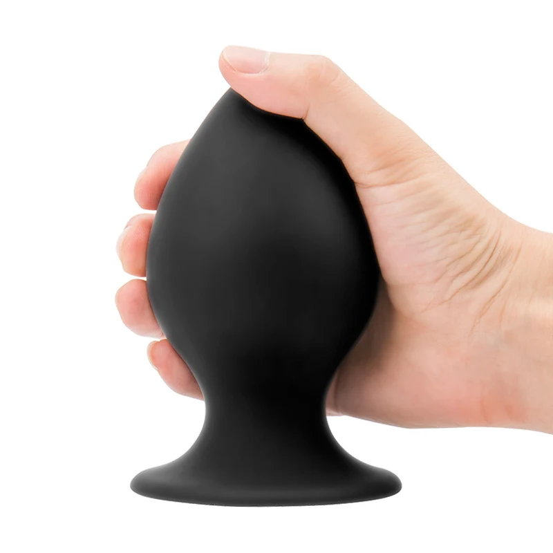 Эротическая черная силиконовая большая Анальная пробка 3 размера сильная