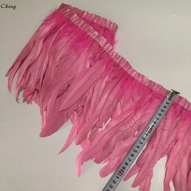 Отбеленное и окрашенное Натуральное перо петуха 15-20 см 2 метра | Дом сад