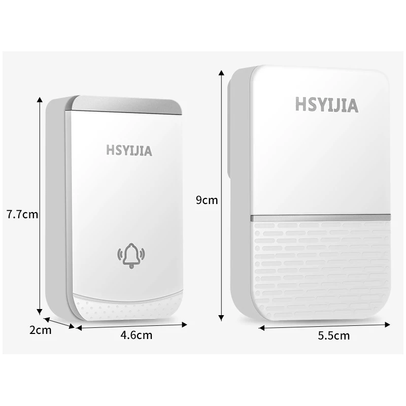 Беспроводной дверной звонок водонепроницаемый 300 м дистанционный США ЕС