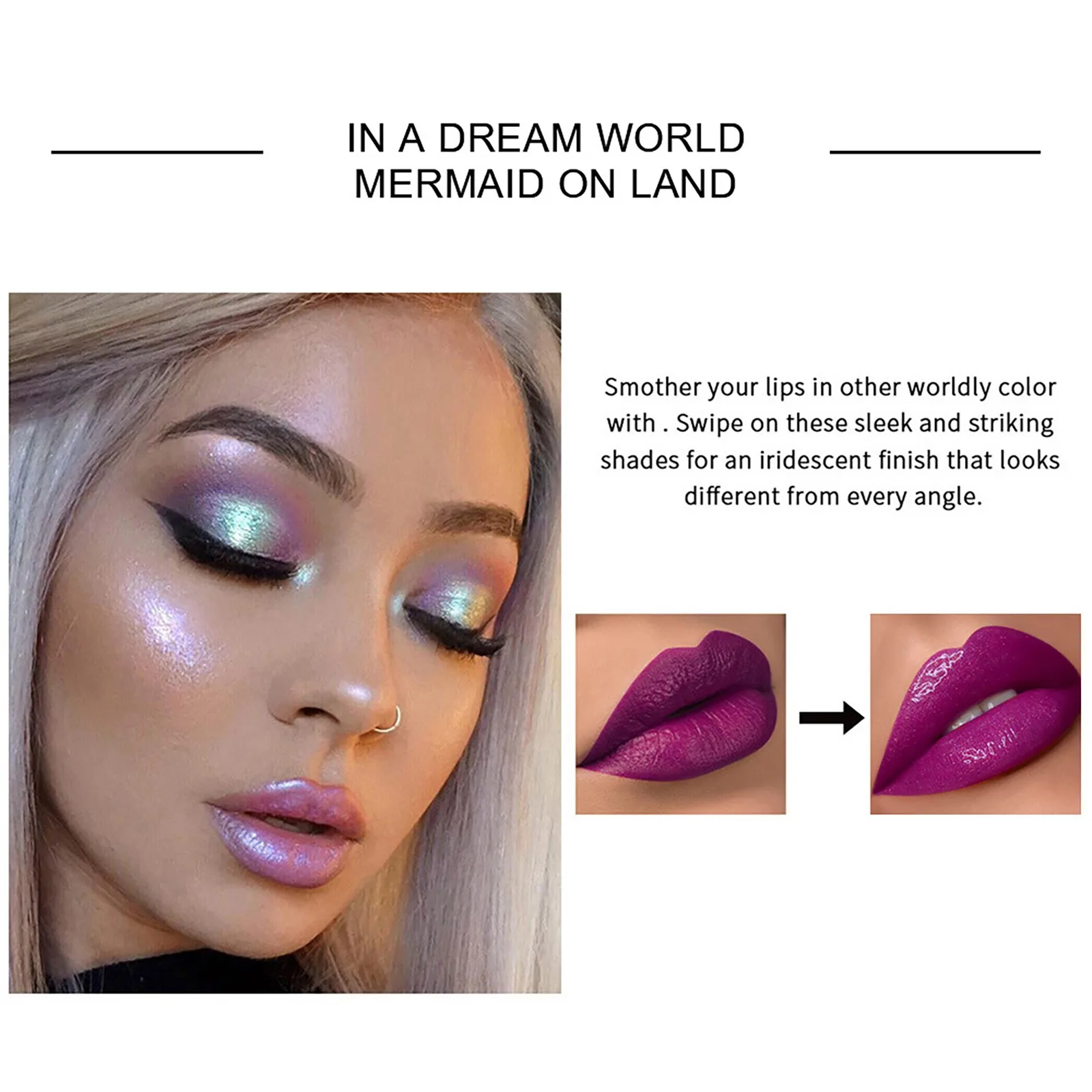 

Lip Gloss 6 Colors Polarized Lip Gloss Colorful Flash Moisturizer Waterproof Long Lasting Lipgloss Lip Makeup Cosmetics Tools