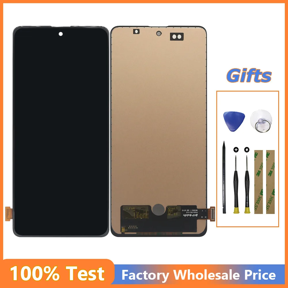 

LCD For Samsung Galaxy M51 2020 SM-M515F SM-M515F/DSN Touch Screen Digitizer Sensor Glass Screen Assembly Replacement Part Tools