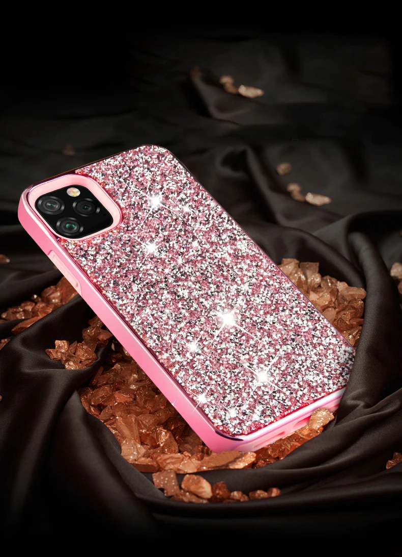 Oincase iphone XS Max XR Роскошный чехол из ТПУ со стразами для X 7 8 9 6 6S Plus 11 Pro |