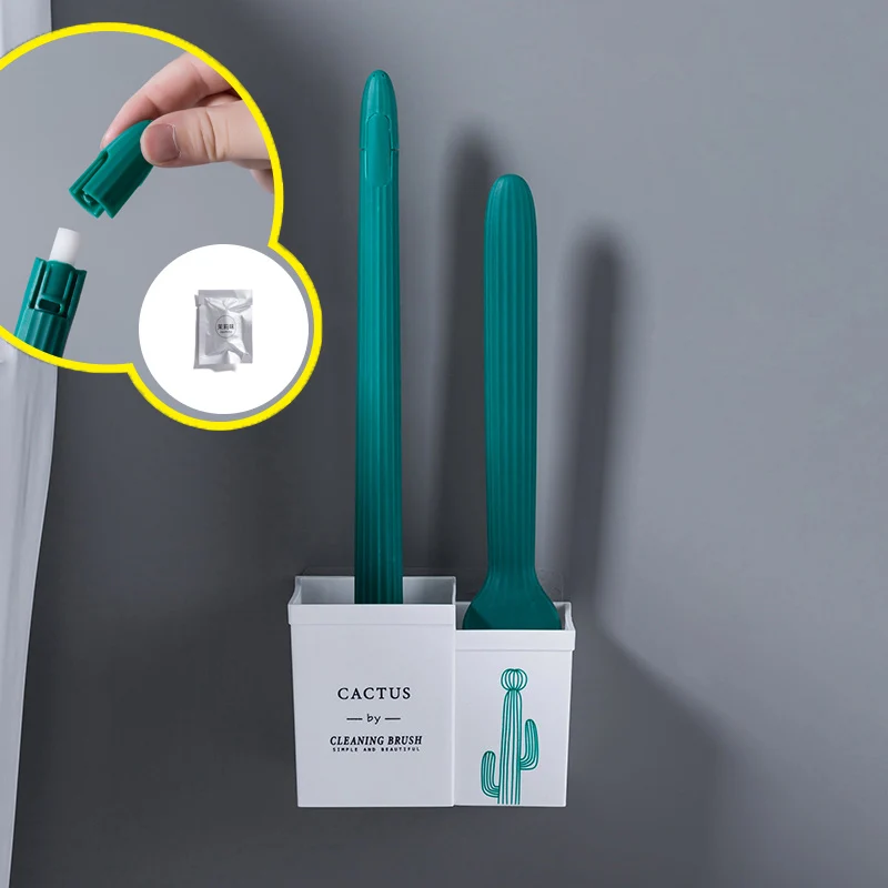 Baffect креативный кактус щетка для туалета набор с держателем встроенный ладан