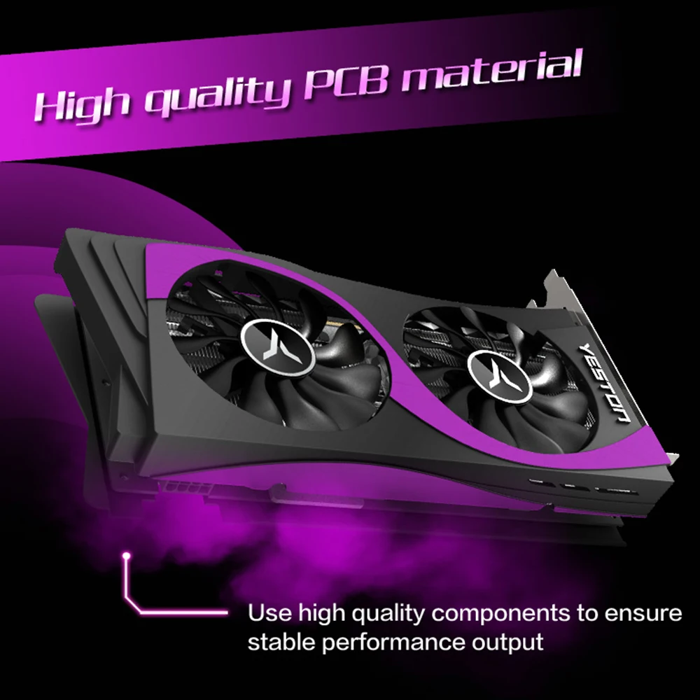 Yeston Radeon RX 5500 XT GPU 8 Гб GDDR6 128 бит 7 нм игровой настольный компьютер ПК видеокарты