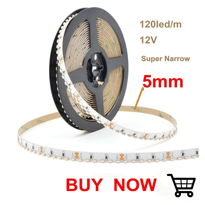 1/2/3/4/5m 12V 120 светодиодный/м сбоку излучающих Светодиодные ленты SMD335 8 мм ширина ленты светильник s для дома ТВ Подсветка Гостиная светильник украшения