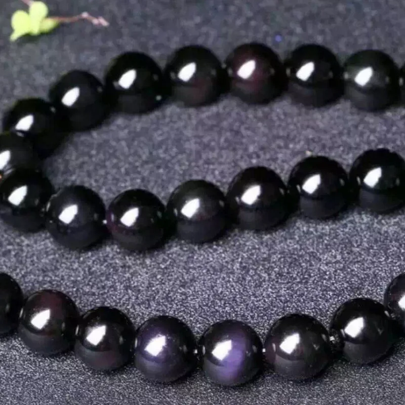 Натуральный черный обсидиан Катание на коньках свободные бусины 4/6/8/10/12/14 мм