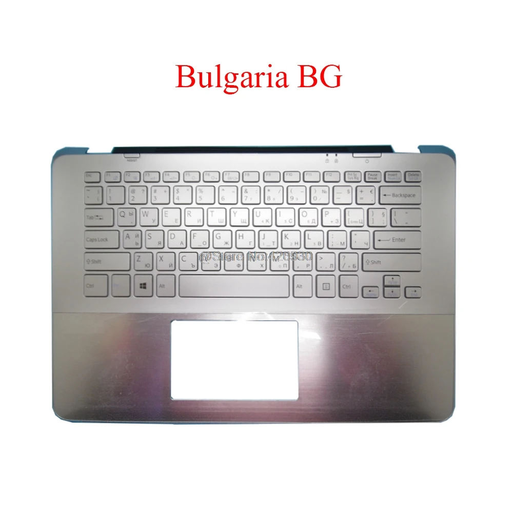 Ноутбук Palmrest RU SL HU NE PO BG клавиатура для SONY VAIO SVF14A SVF14A15ST SVF14A1C5E SVF14A1M2E SVF14A1S9R 5JGD5PHN040 |