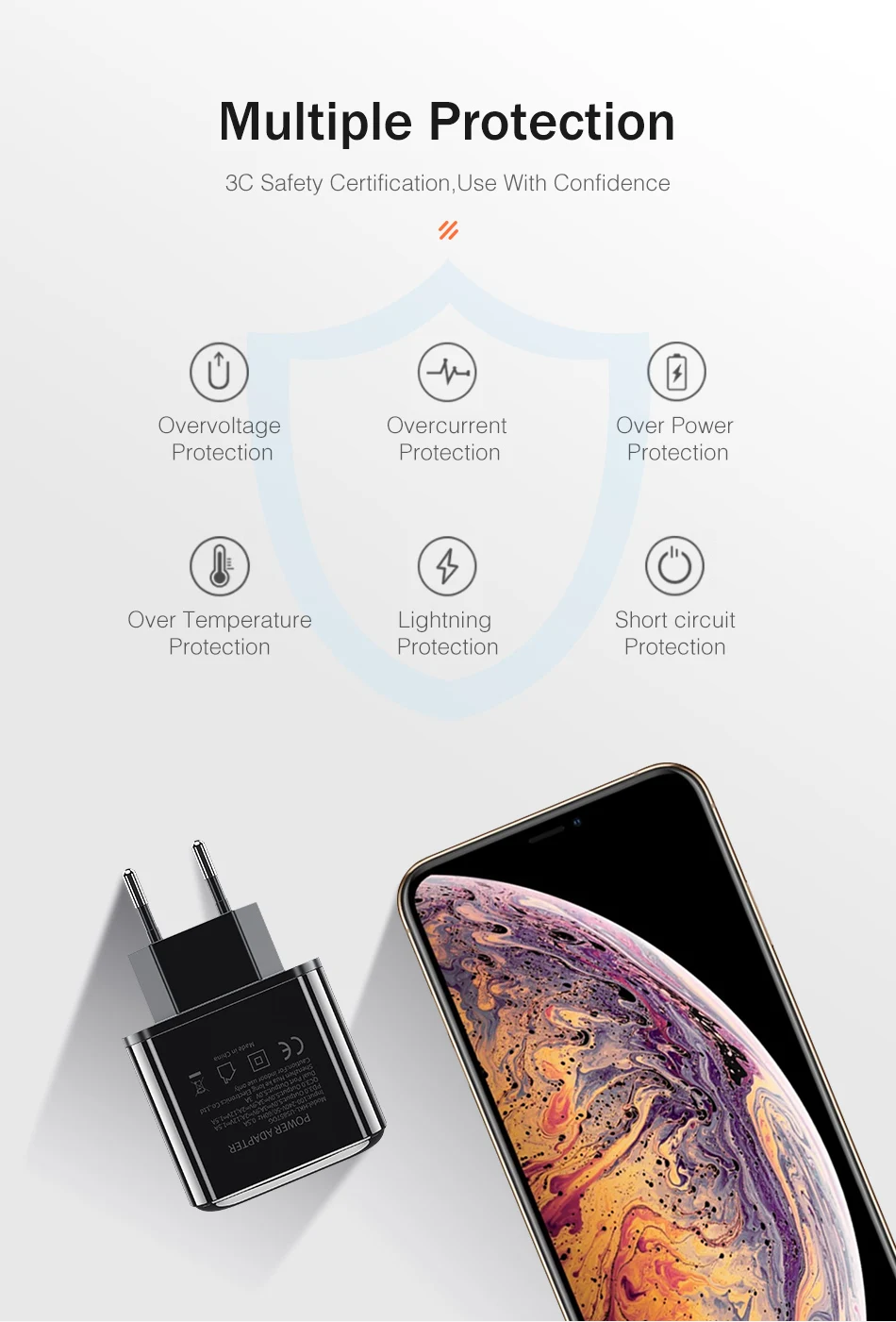 YKZ 18 Вт Быстрая зарядка 3,0 USB зарядное устройство usb type C зарядное устройство для iPhone XS QC3.0 PD3.0 Быстрая зарядка мобильного телефона зарядное устройство для huawei