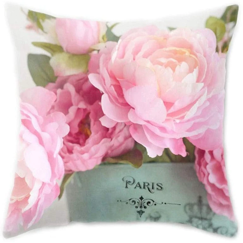 

Искусственная Подушка с цветочным украшением, подушка для дивана, подушка (подушка не входит в комплект), случайный стиль