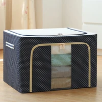 hot large capacity clothes storage box foldable dustproof closet organizer oxford cloth luggage blanket quilt sorting bag
