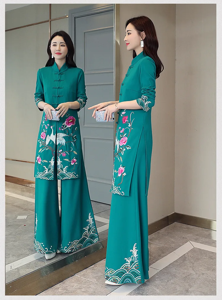 Вьетнамское традиционное китайское платье aodai китайское платье Ципао длинное китайское платье Чонсам китайское современное чонсам - Цвет: color3