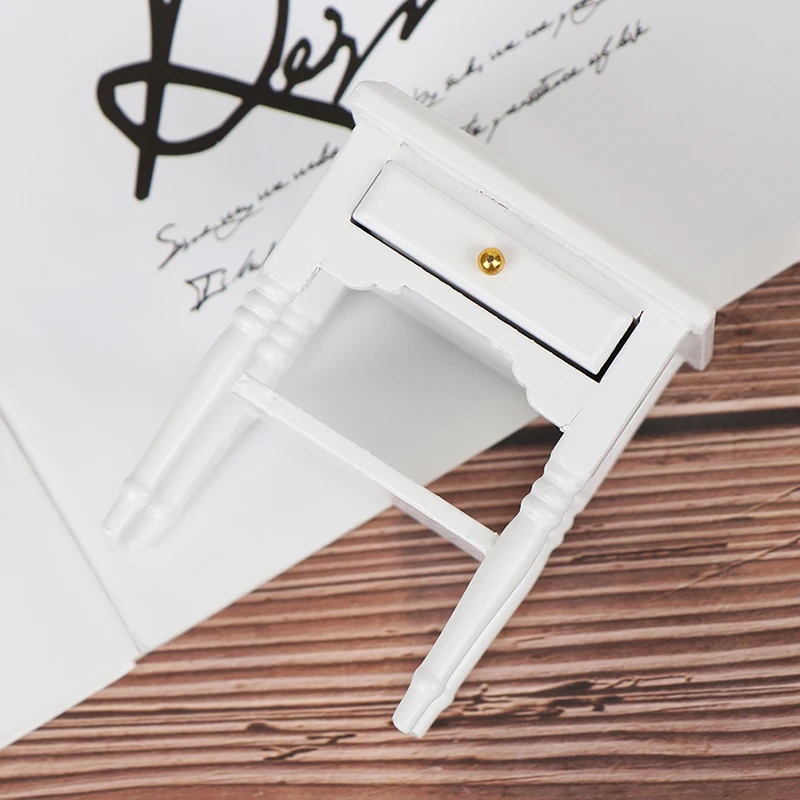 Кукольный дом прикроватный шкаф куклы мини мебель современный ночной стол 1:12