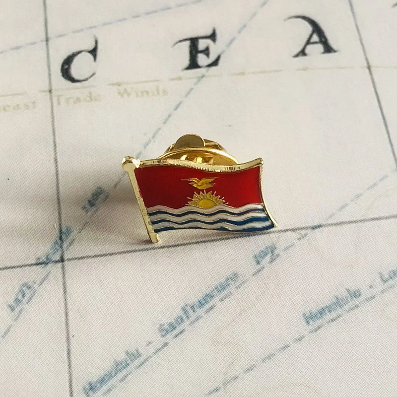 Нашивки KIRIBATI с национальным флагом повязка на руку вышитые нашивки и заколка