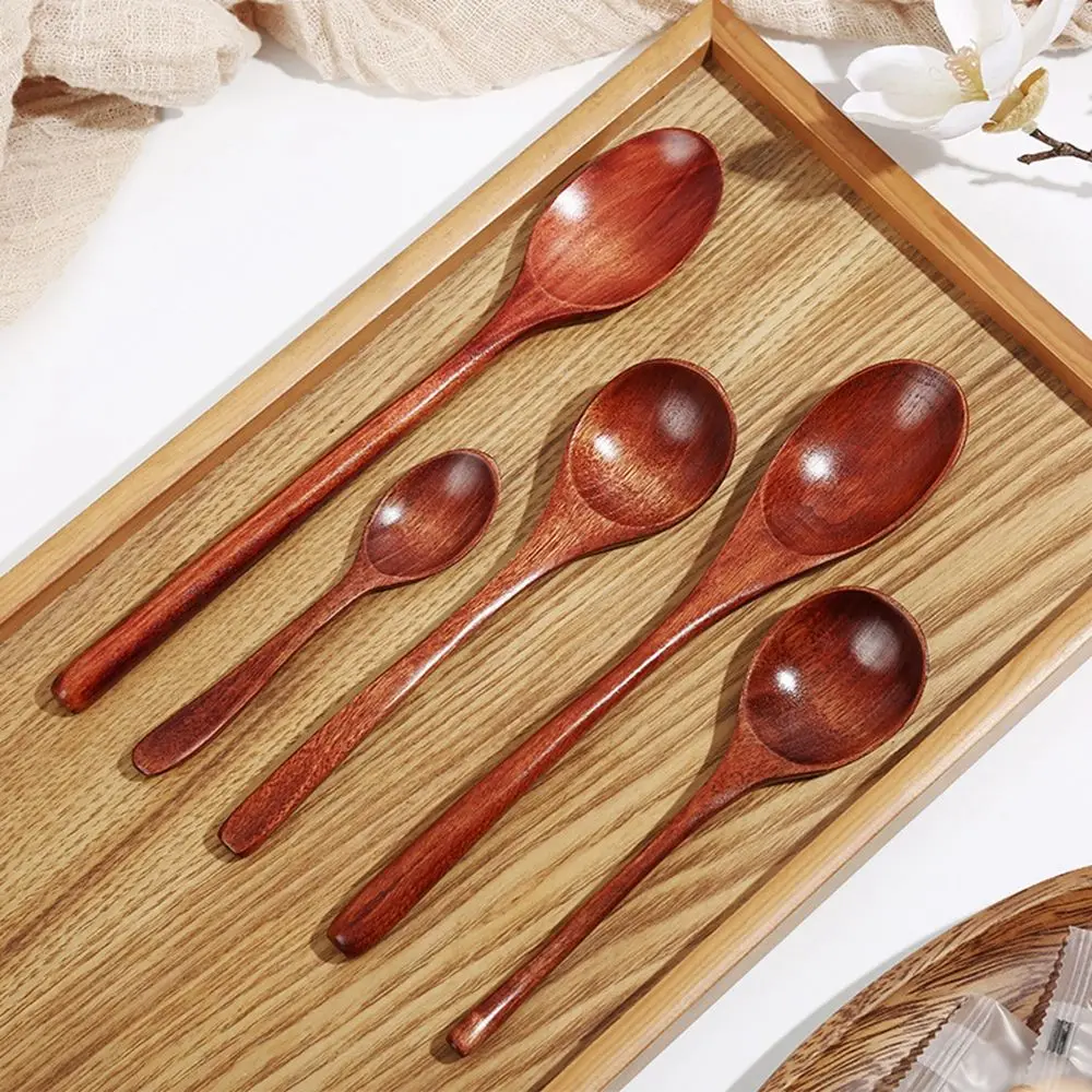 

Japanese Style Stirring Cooking Utensils Dessert Mixing Tableware Soup Spoons Coffee Spoon Wooden Spoon Tea Spoon