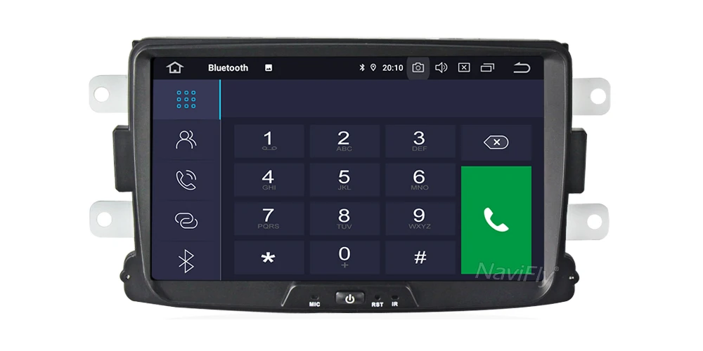 NaviFly ips экран DSP Android 9,0 Автомобильный мультимедийный плеер для Dacia Duster Logan Sandero Lada Xray 2 с Wifi gps навигационный микрофон
