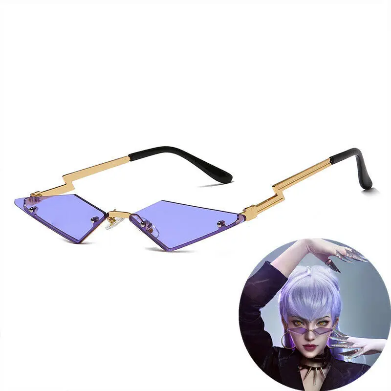 Очки для косплея LOL KDA The Baddest Evelynn аксессуары очков в стиле киберпанк