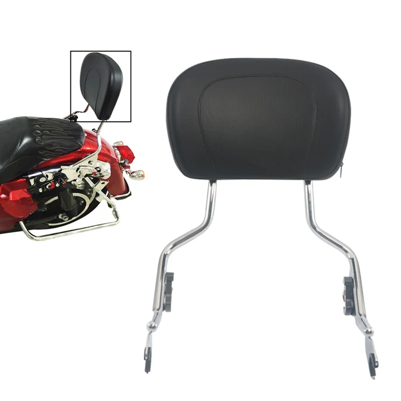 

Motorcycle Rear Backrest Sissy Bar Luggage Rack For Harley Touring Road King Electra Street Glide FLHR FLHX FLHT 09-19