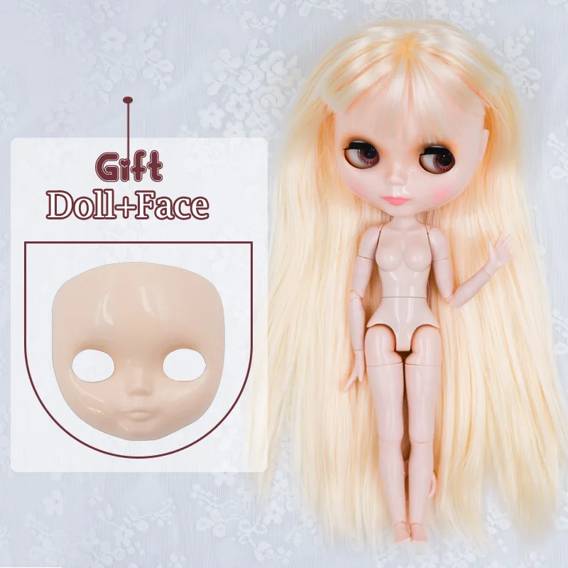 FNBL04 Куклы блайз Blyth кукла BJD, кукла блайз Нео Обнаженная кукла Blyth индивидуальные матовые куклы лица могут изменить макияж и платье DIY, куклы бжд 1/6 мяч соединены куклы NO46 - Цвет: FNBL04