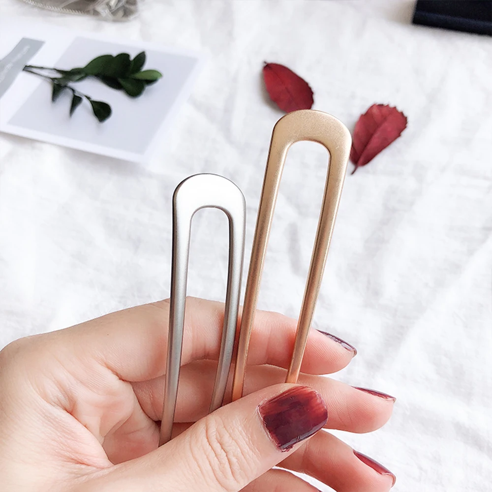 Японские минималистичные металлические шпильки для волос из сплава в виде ракушек женщин аксессуары