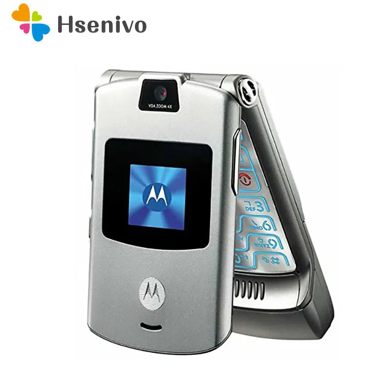 Motorola V3 Восстановленный-оригинальный разблокированный GSM четырехдиапазонный Razr