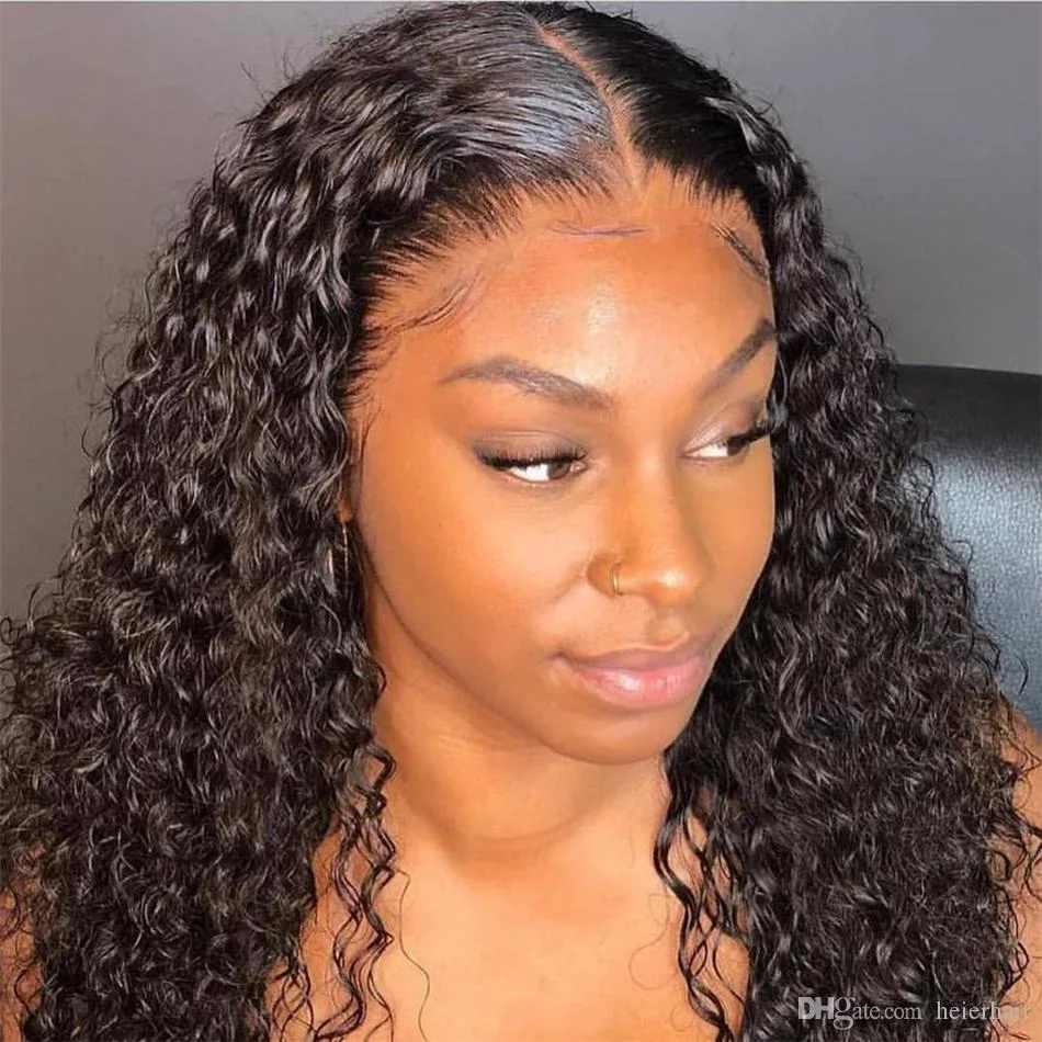 

Haever 180% Short Bob Wig Human Hair Curly 4X4X1 Lace Closur Human Hair Wigs 8-14 Inch Brazilian Curly Wig For Women Natural Wig