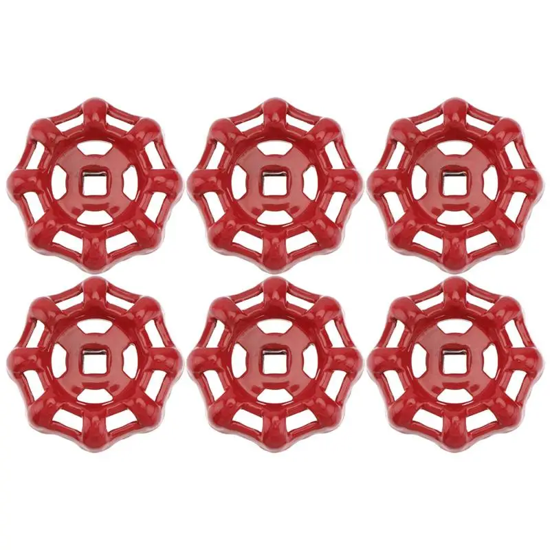 6 шт колесо ручки чугунного маховика клапана круглое ручка Круглый броши для