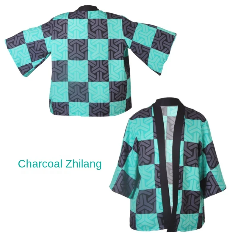 

Demon Slayer Cosplay Cloak Haori Kimono Jacket Unlimited Row Bathrobes Two-Dimensional Cloak Pajamas Spot