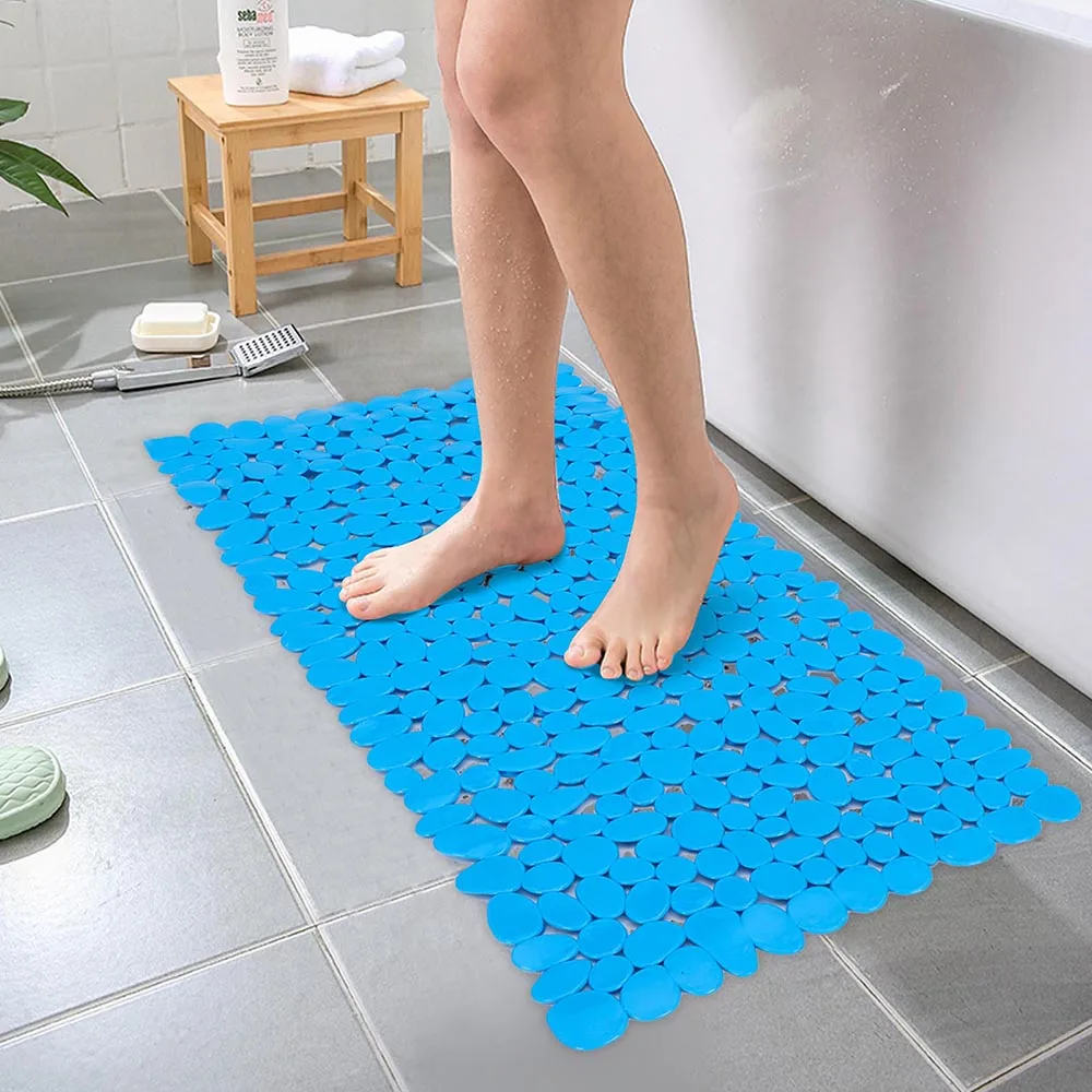 anti slip bathtub mats rubber pebbles stone 7036cm bathtub mat suction cup shower cushion foot pad pvc antiskid bathroom parts free global shipping