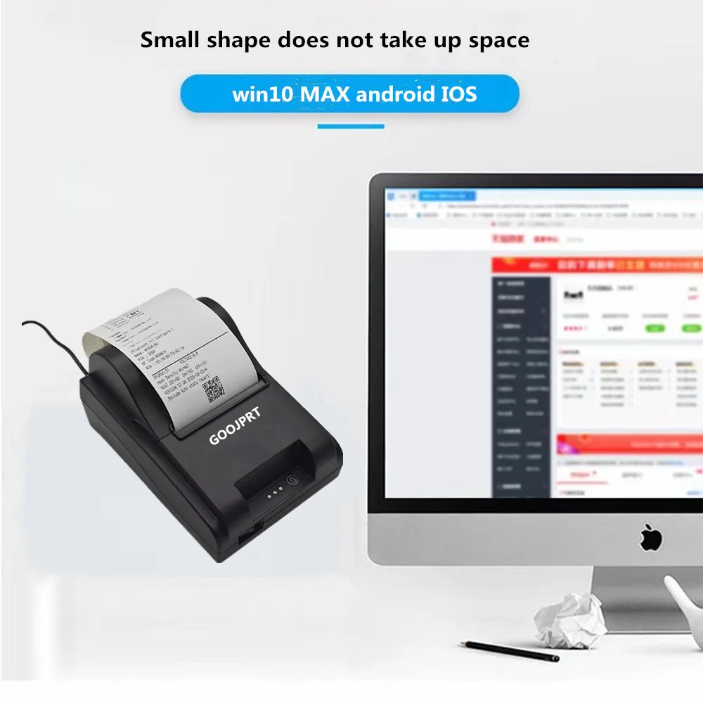 Pos 80 мм Термопринтер для чеков с Bluetooth и USB-портом |