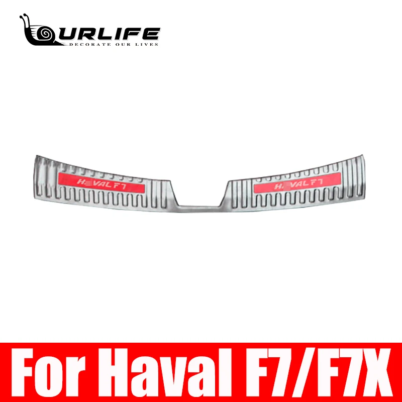 

For Haval F7 F7X Rear Bumper Protector Trim Cover Car Trunk Chromium Styling Anti Scratch Plate Exterior Part 2018 2019 2020