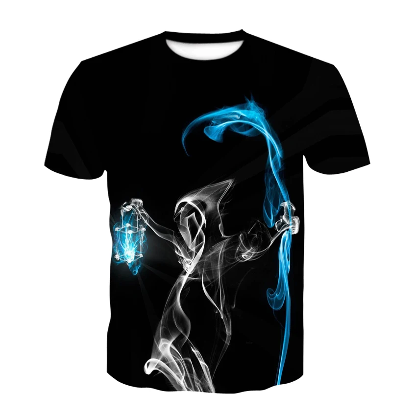 

Summer new men's T-shirt men's print 3DT-shirt O-neck T-shirt summer fashion short-sleeved punk style streetwear