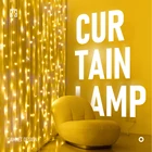 Праздничный занавес с крючком, светодиодный Рождественский декоративный светильник с USB для комнаты, гирлянда, уличная садовая гирлянда, скасветильник ильник