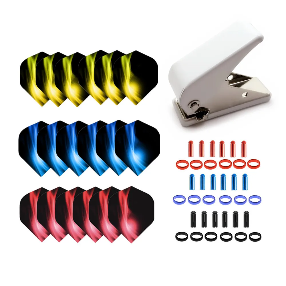 

Professional Dart Tail Punch Hole Punch Set, Including Spring Ring/aluminum Ring, A Variety of Colors To Choose From