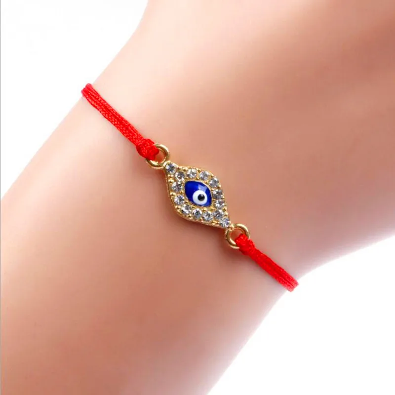 Сплав сглаза Lucky Red Rope браслеты для женщин и мужчин шнур линия ювелирных изделий