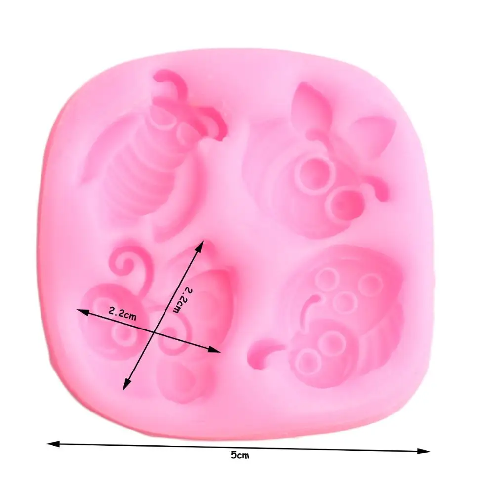 Силиконовые формы для насекомых пчелы бабочки кексы Topper инструменты украшения