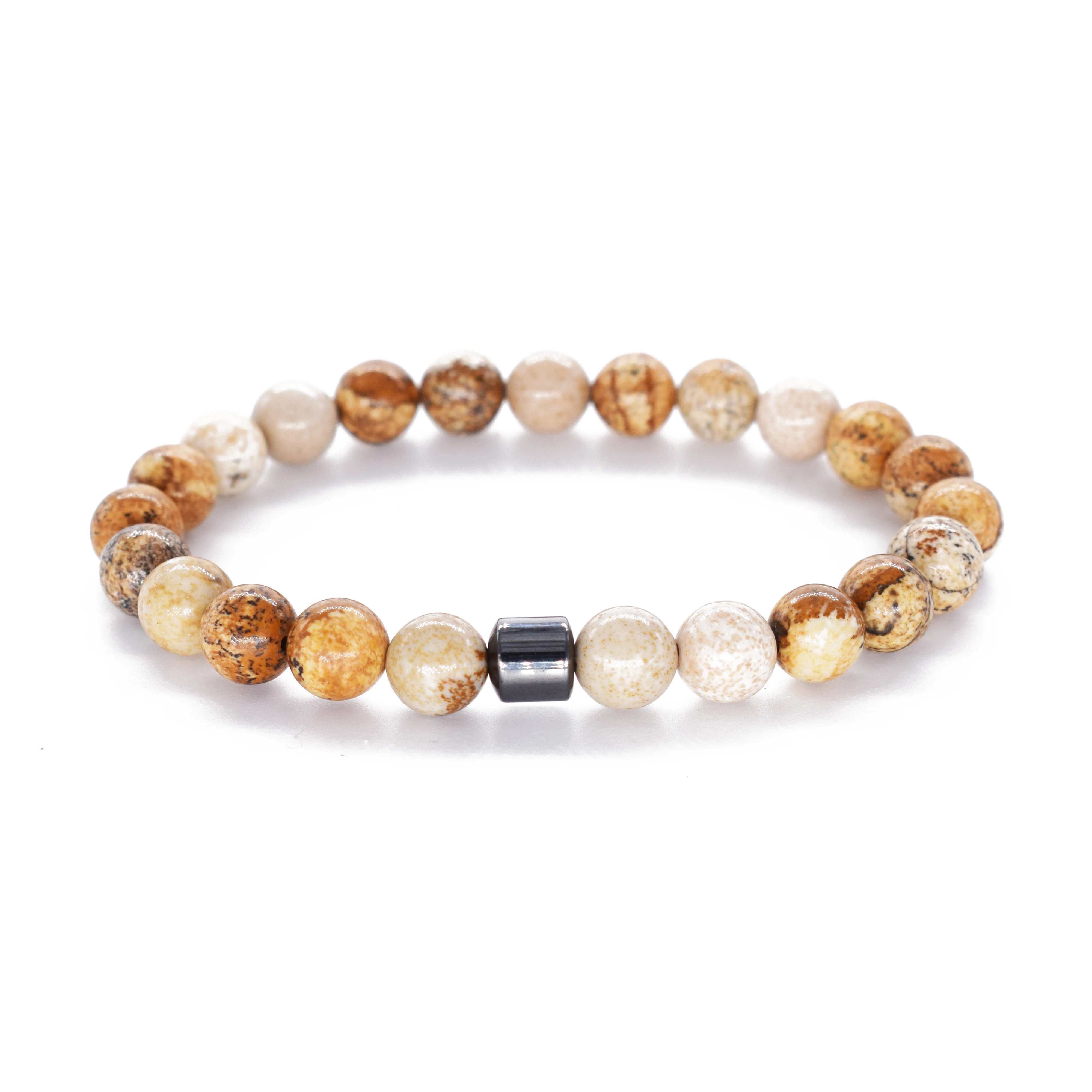 2019 мужские браслеты цилиндрические гематитовые для мужчин Классические