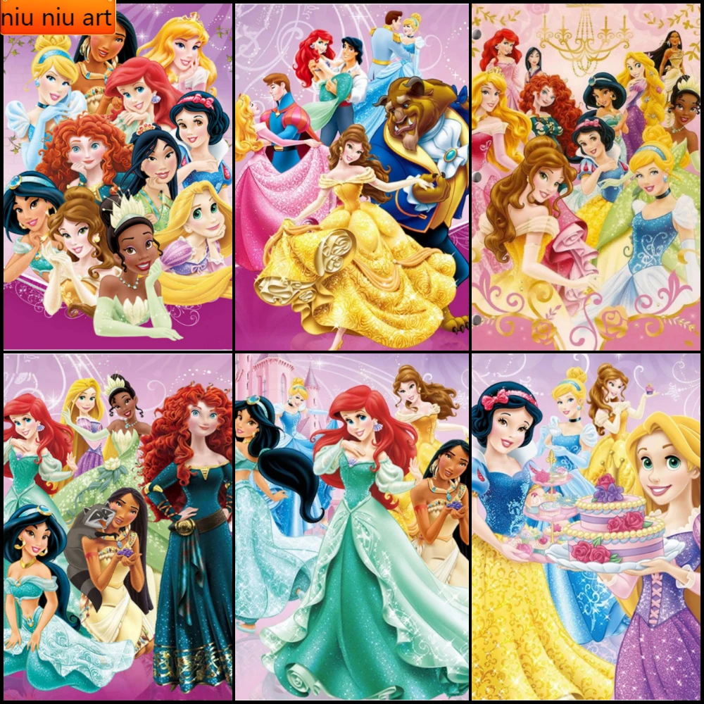 

Disney 5D DIY Diamond Embroidery Diamond Painting Stitch Kit Needlework Full Square Painting Rhinestone Mosaic Snow White Decor