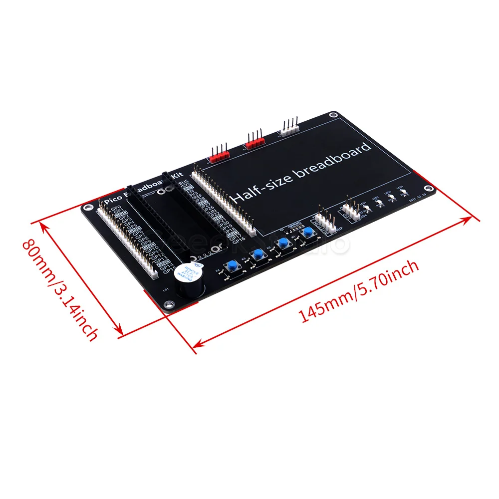 Набор макетной платы для Raspberry Pi Pico /Pico W медная Опора M2.5 встросветодиодный