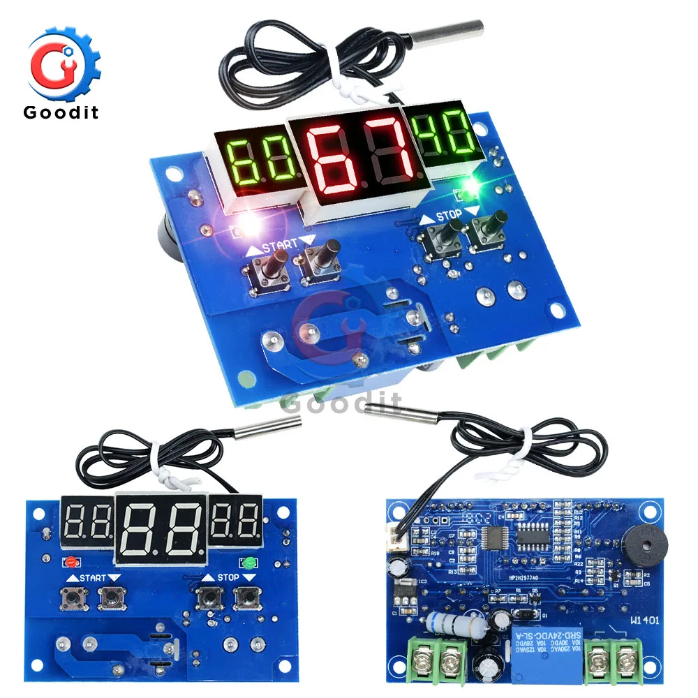 Светодиодный термостат с цифровым дисплеем постоянного тока 12 В 24